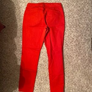 Old navy rockstar red jeans size 12